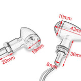 Aluminium Mini LED Indicators. 1 Pair. Great Quality. Retro.Classic.Micro Bullet