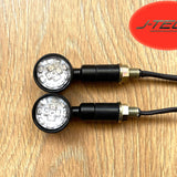 2 x LED Motorcycle Indicators, From J-TECH .  12 LED. 4 Female Bullet Connectors
