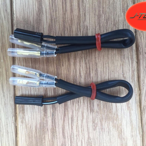 Extra Long Suzuki Indicator adapters, for use with after market Indicators. PLUG & PLAY Wiring Cables