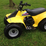 Suzuki LT50 Foot Plates / Rests / Ankle Protectors. Nerf Bars. MATT BLACK
