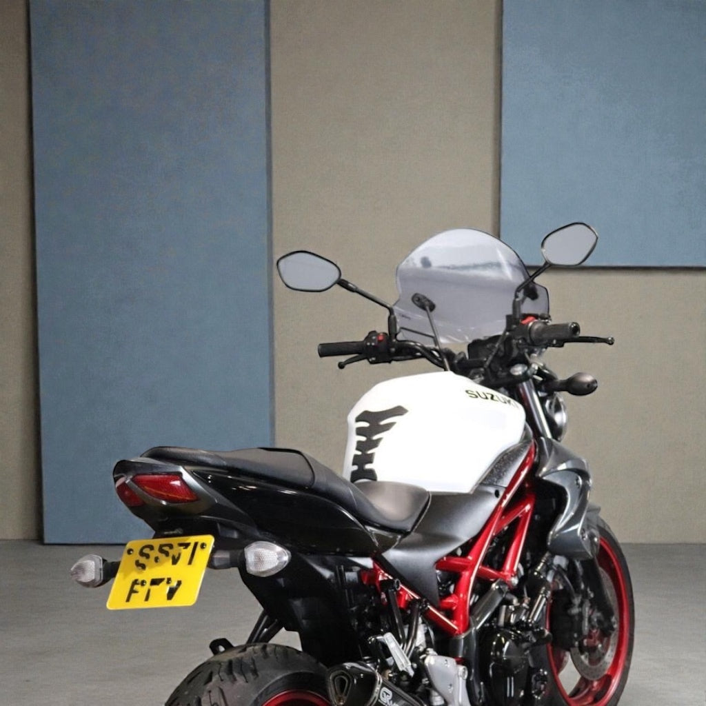 Staffa Porta Targa Posteriore Elimina Parafango Per Suzuki SV650 SV650X (ABS 2015-2021) – In Acciaio Inox Nero Con Luce Targa - 4