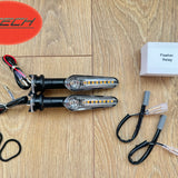 1 x Pair SEQUENTIAL LED Indicators. Yamaha Style LED Motorcycle. PLUG & PLAY