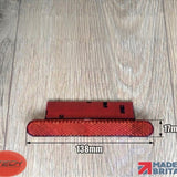 Rectangle Number Plate Reflector, Adhesive, MOT . Motorcycle. Bike. Motorbike License Plate