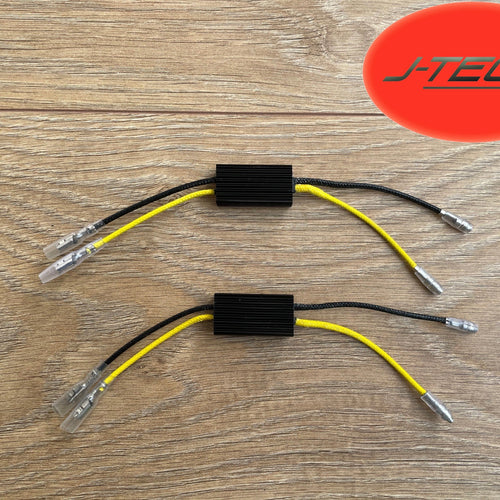 1 Pair of 12V Load Resistors For Motorcycle LED Indicators. Aluminium 21W Quality.