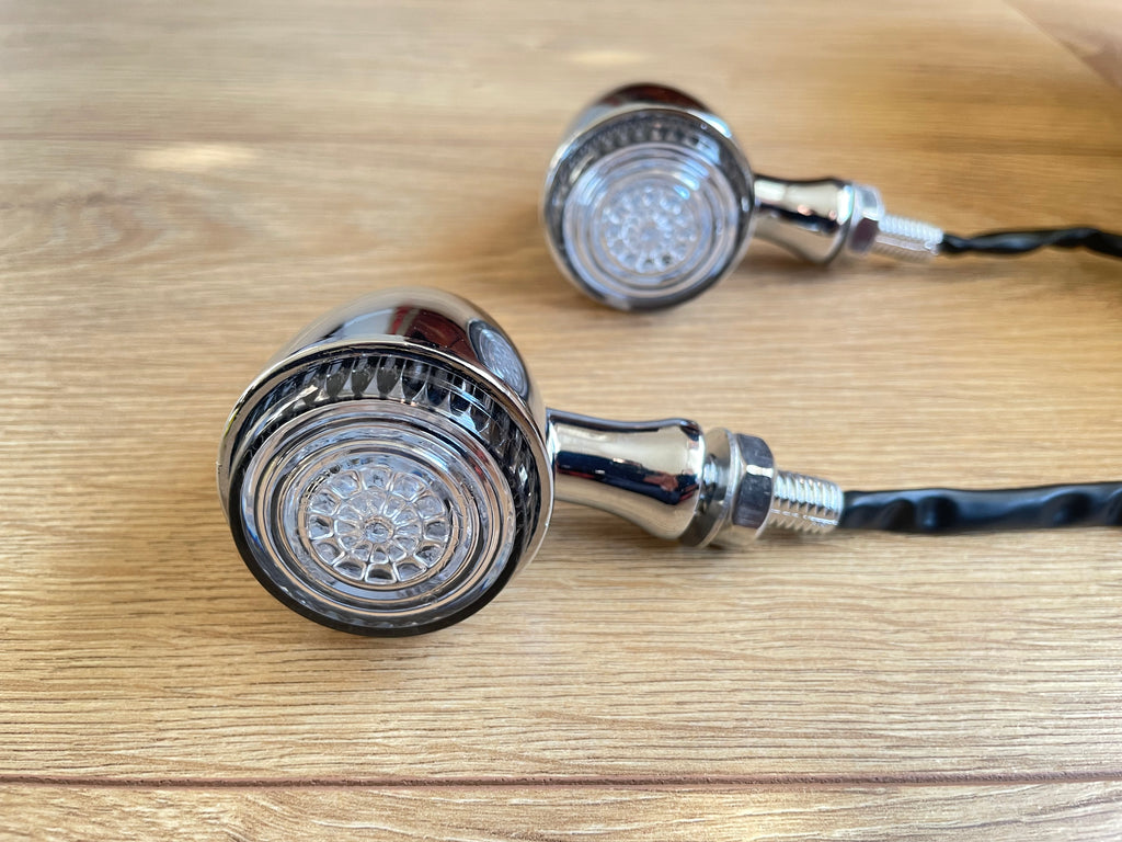 Chrome LED Indicators Smoked Lens. 1 Pair. Great... | J-TECH